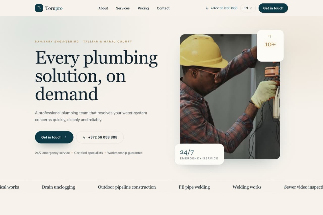 Torupro: Plumbing & sanitary works